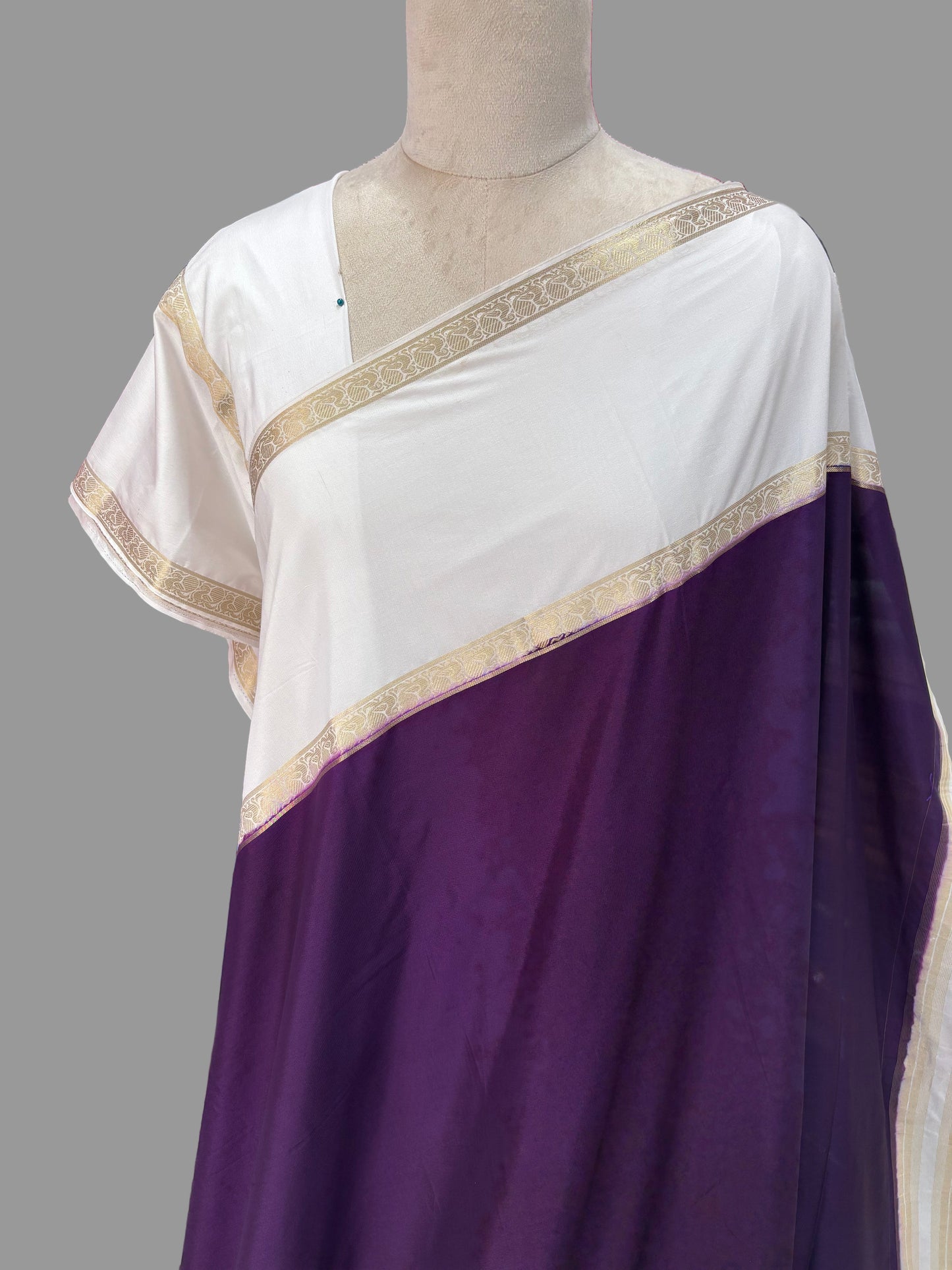 Semi Mysore Crepe (Piping Bentex Border)