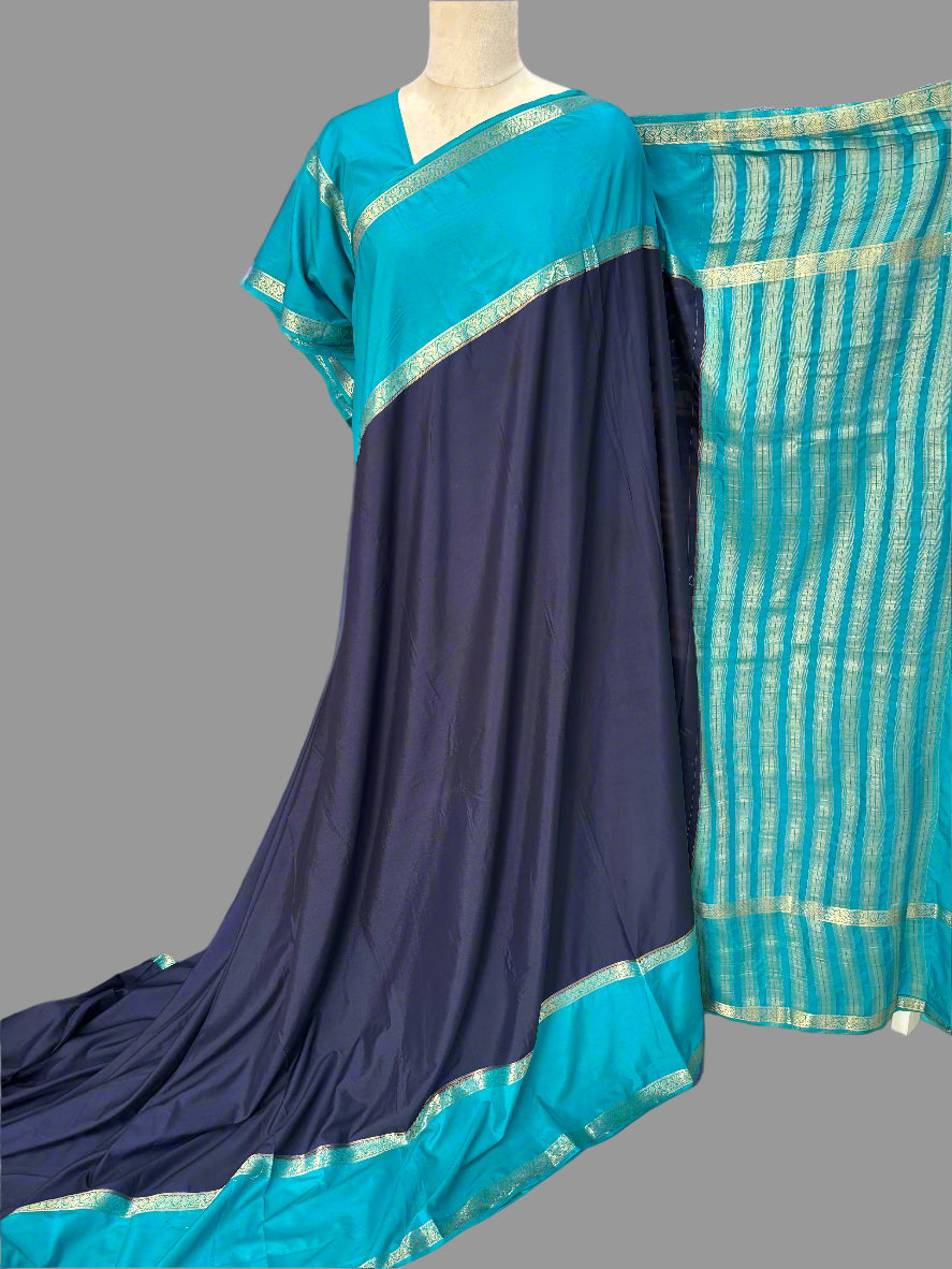 Semi Mysore Crepe (Piping Bentex Border)