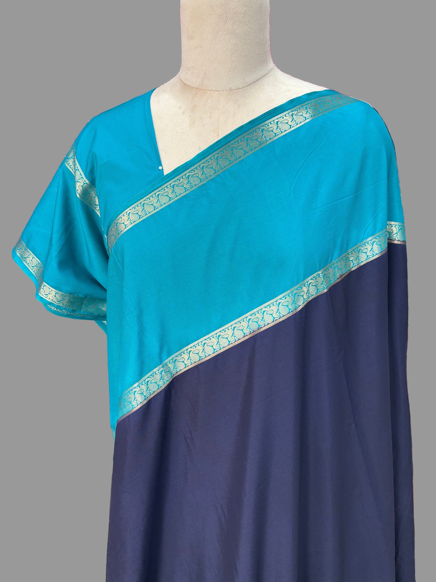 Semi Mysore Crepe (Piping Bentex Border)