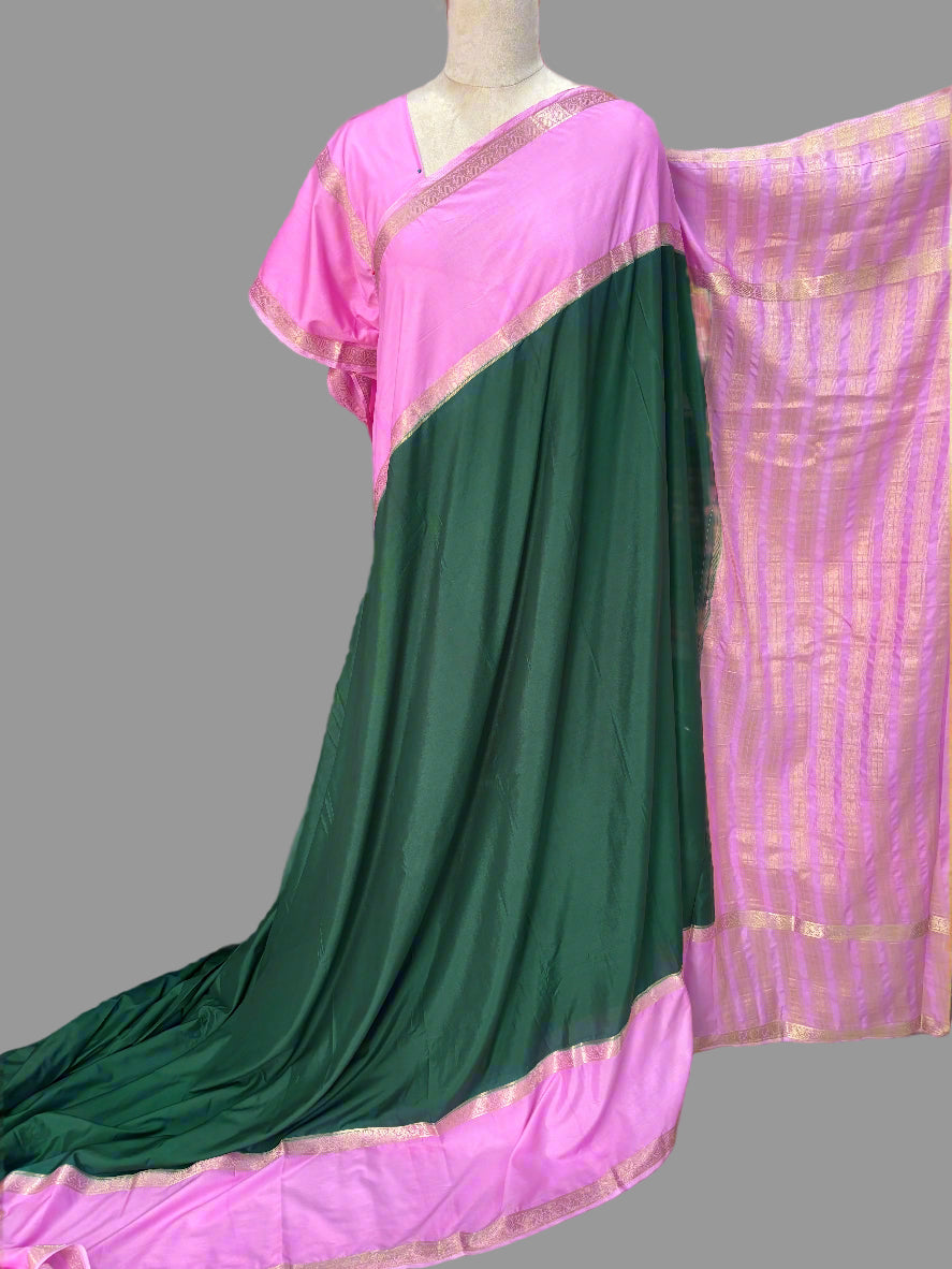 Semi Mysore Crepe (Piping Bentex Border)