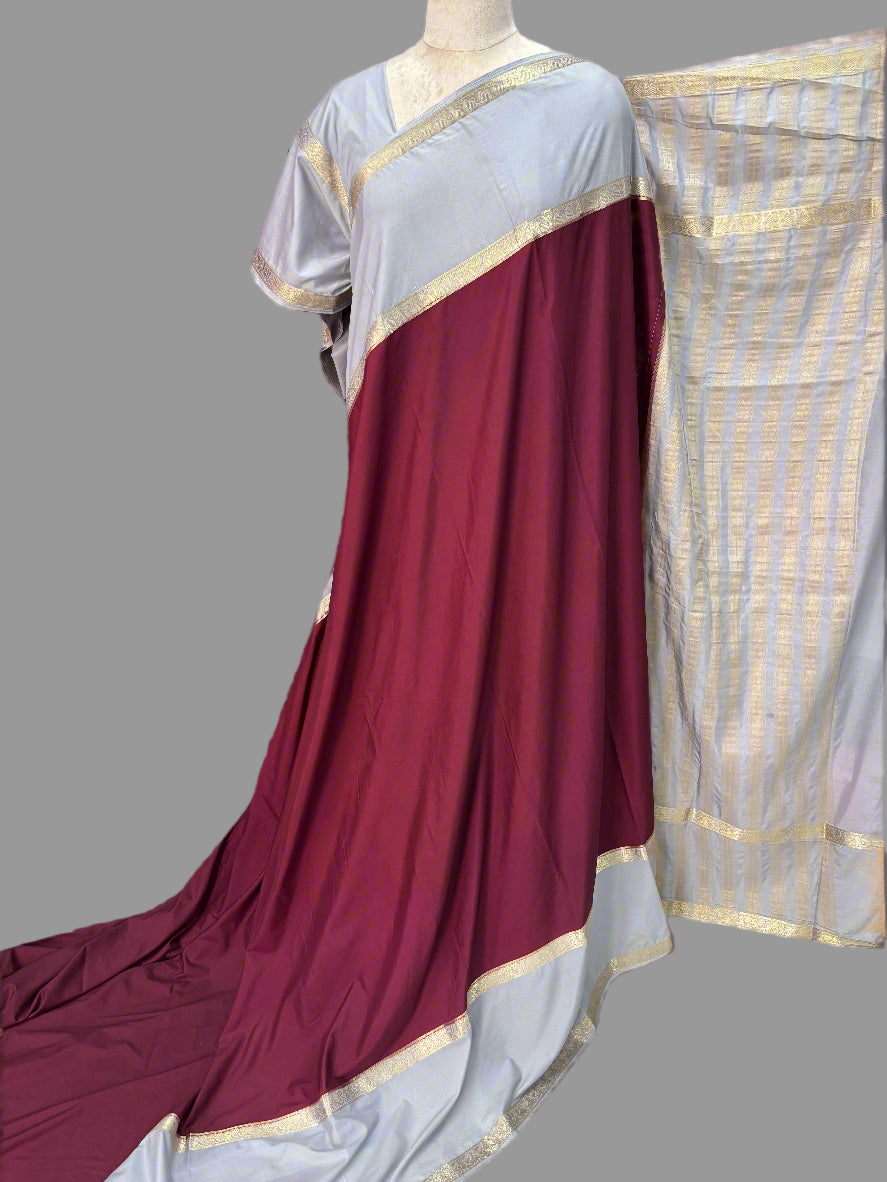 Semi Mysore Crepe (Piping Bentex Border)