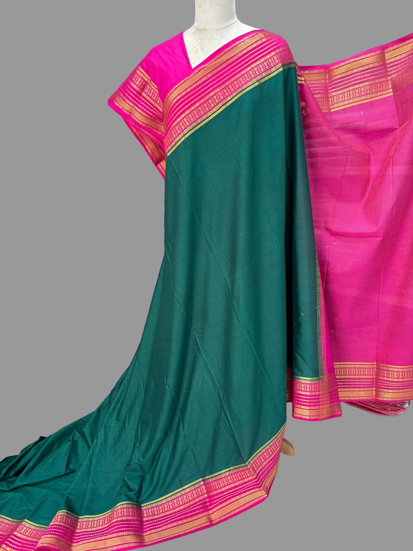 Semi Mysore Crepe (Medium Sequence Border)