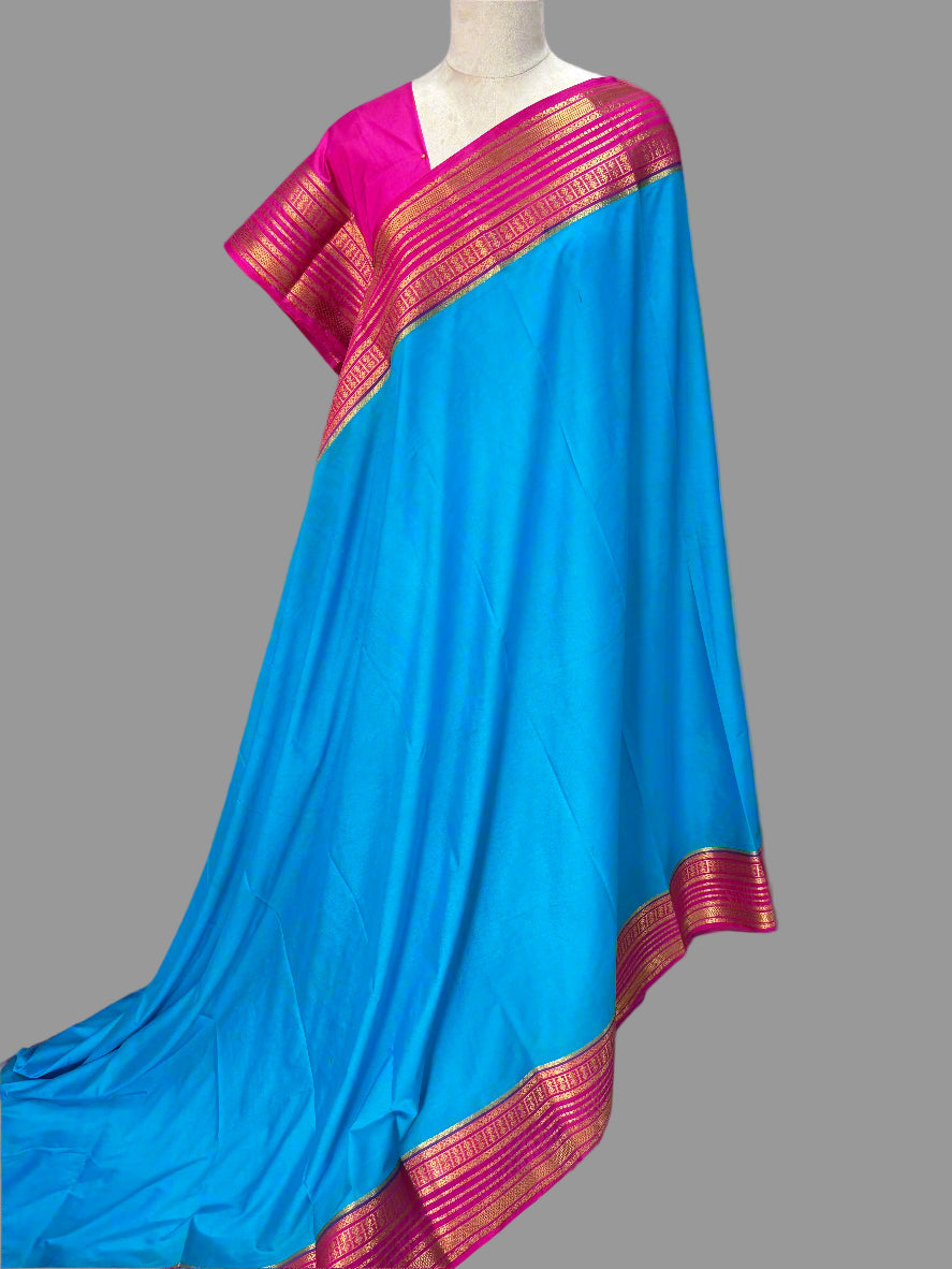 Semi Mysore Crepe (Medium Sequence Border)