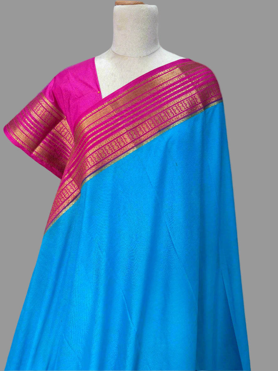 Semi Mysore Crepe (Medium Sequence Border)