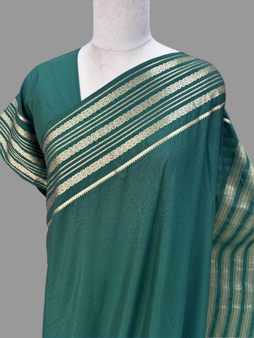 Semi Mysore Crepe (Self, Double Bentex Sequence Border)