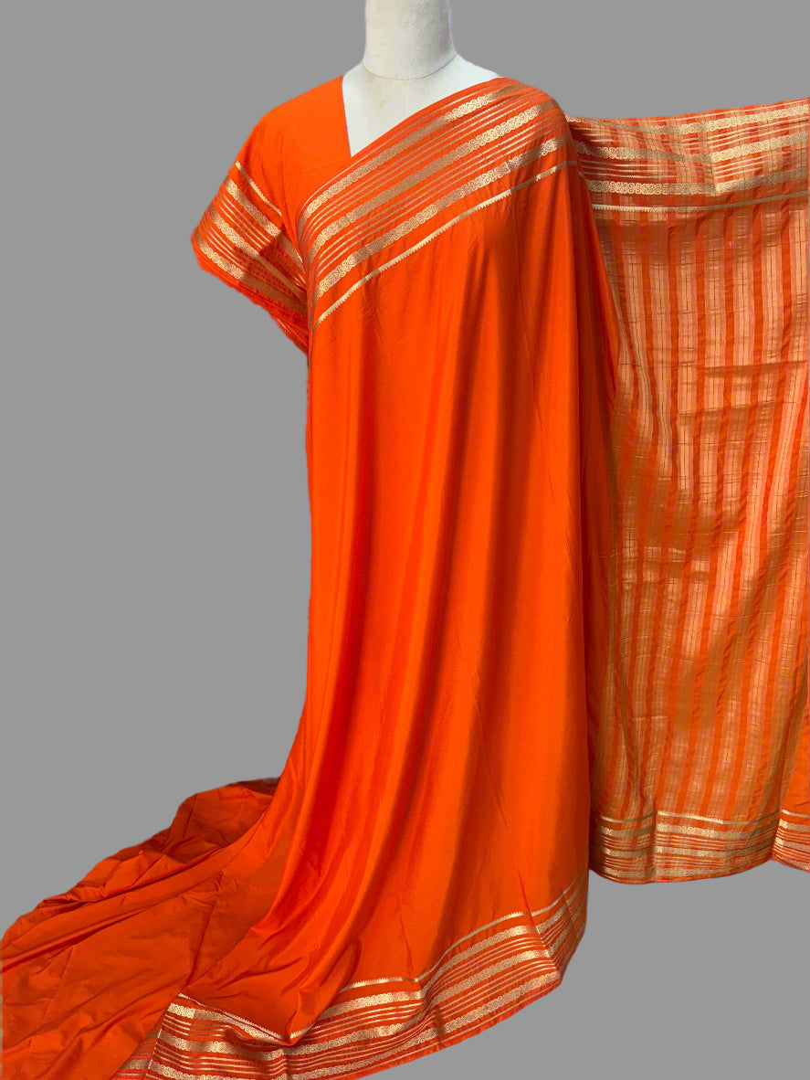 Semi Mysore Crepe (Self, Double Bentex Sequence Border)