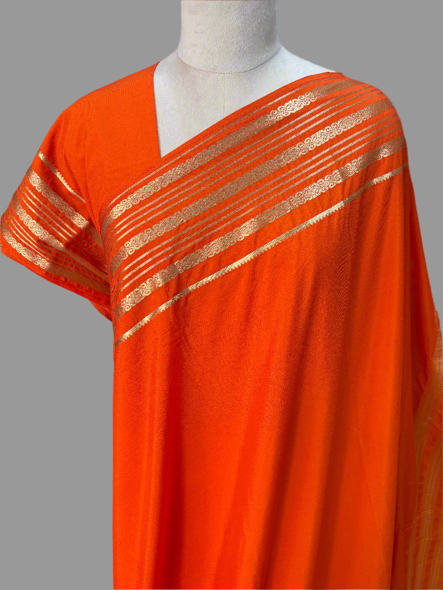 Semi Mysore Crepe (Self, Double Bentex Sequence Border)