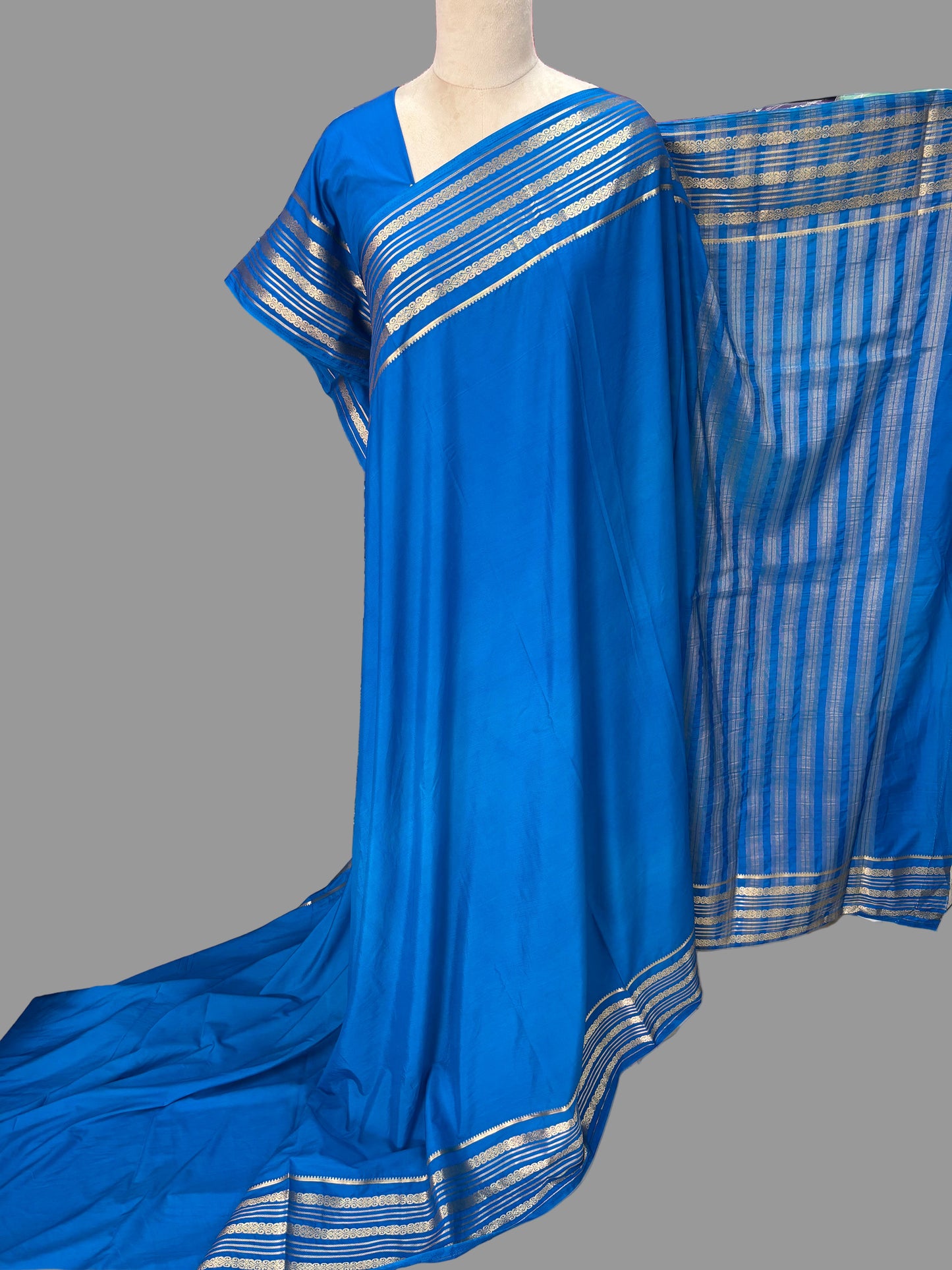 Semi Mysore Crepe (Self, Double Bentex Sequence Border)