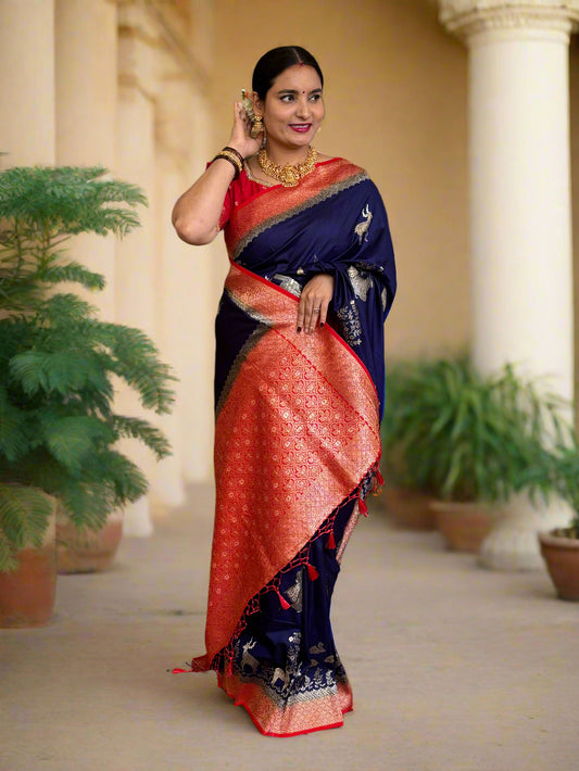 Dola (Deer Motifs and Grand Pallu)