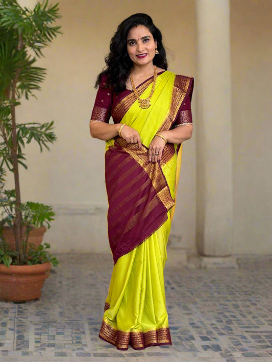Semi Mysore Crepe (Sequence Border)