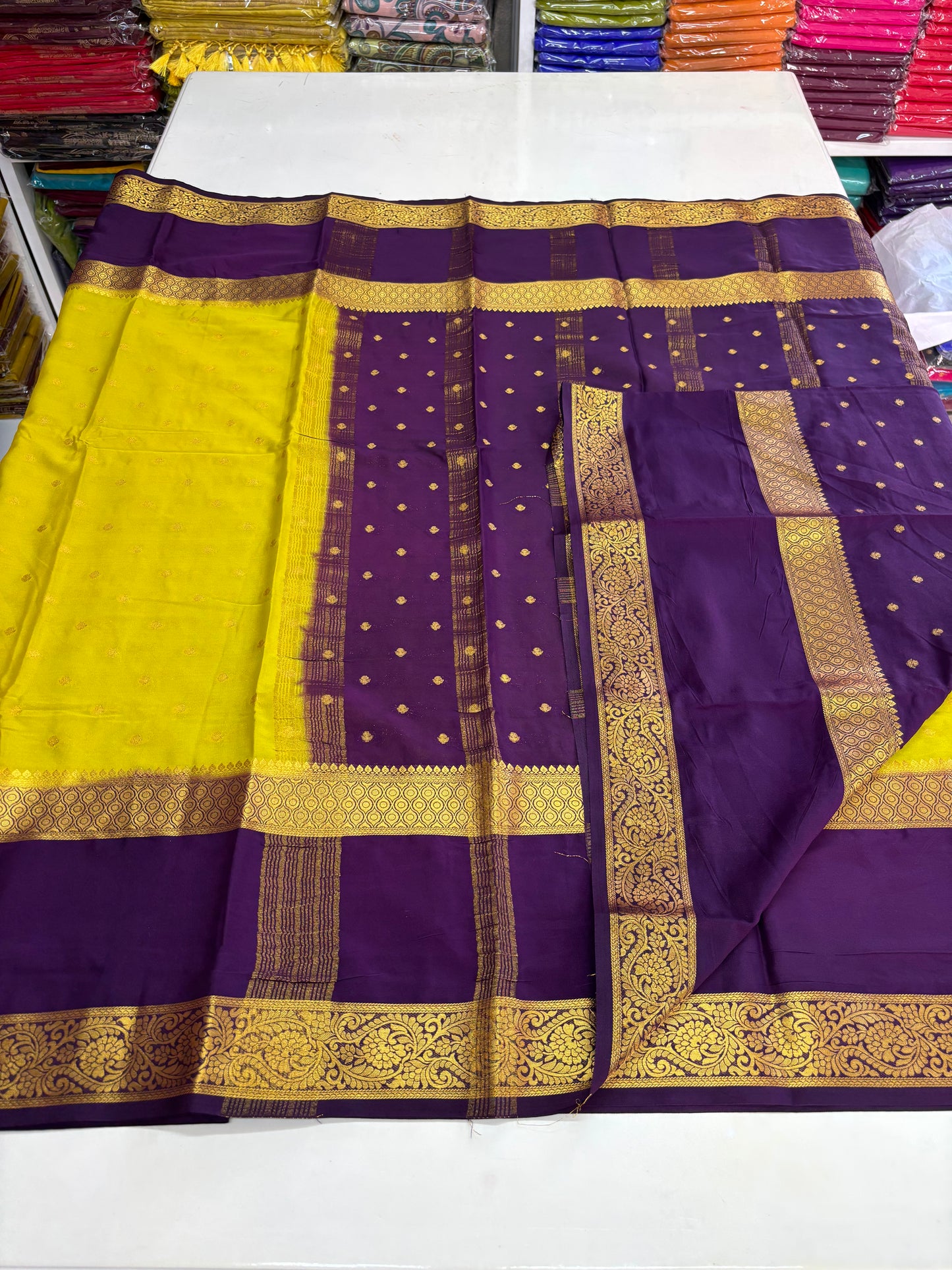 Semi Mysore Crepe (Motifs and Big Bentex)