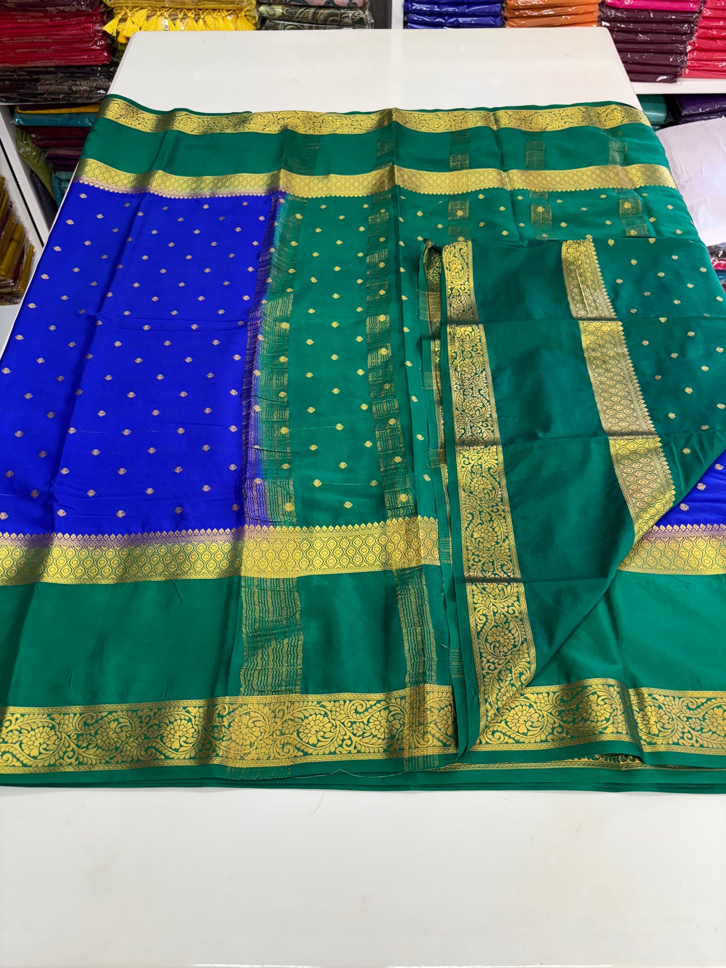 Semi Mysore Crepe (Motifs and Big Bentex)