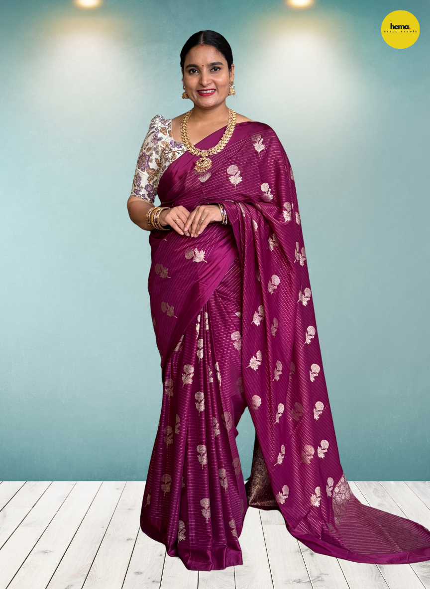 Crepe Satin Border (Borderless)