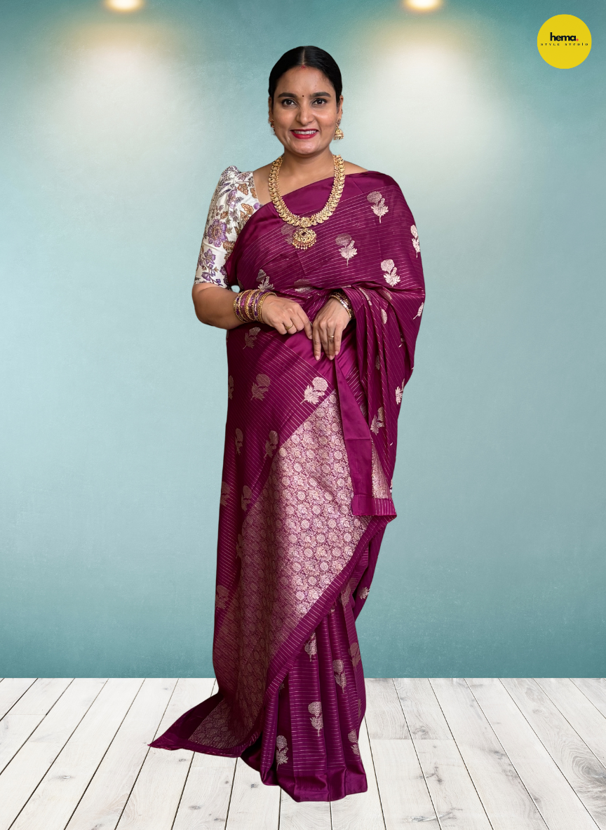 Crepe Satin Border (Borderless)