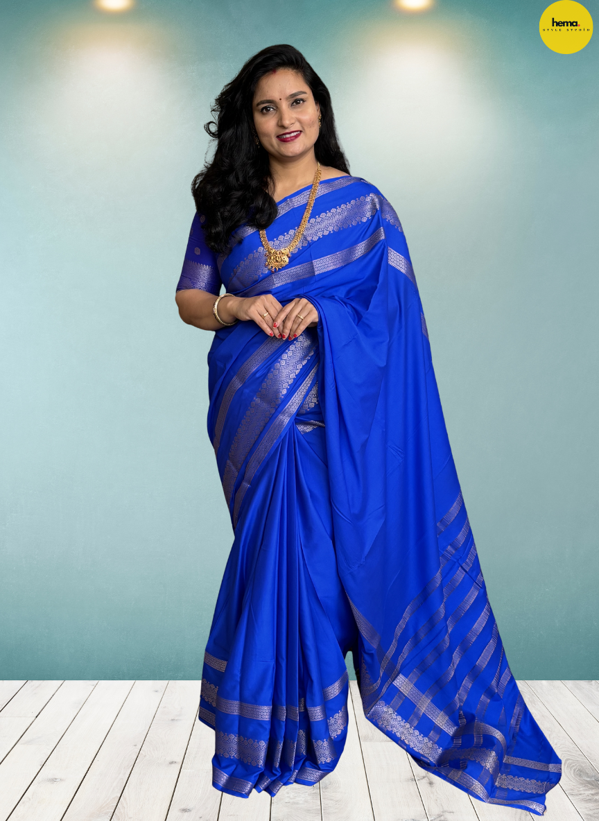 Semi Mysore Crepe (Big Triple Bentex Border)