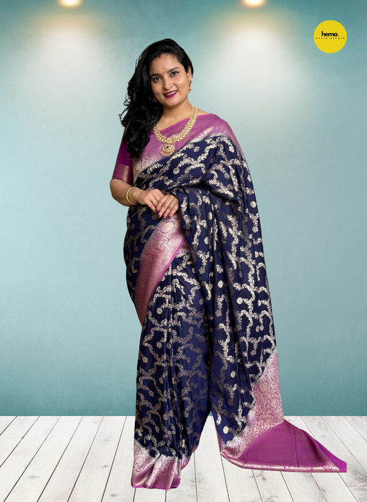 Crushed Chinnon (Premium, Banarasi Jal Design)