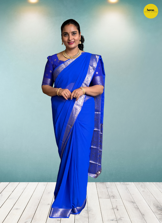 Georgette Chiffon (Deer and Peacock)