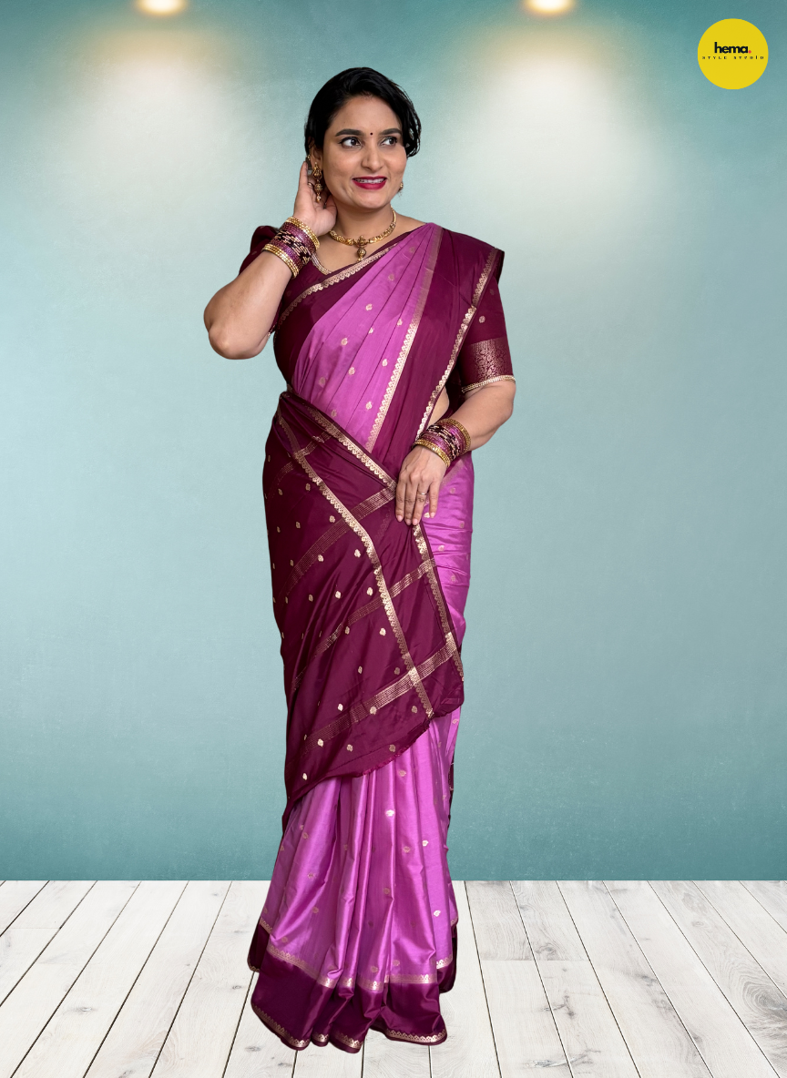 Semi Mysore Crepe (Medium Bentex Border)