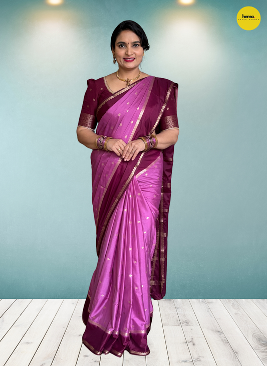 Semi Mysore Crepe (Medium Bentex Border)