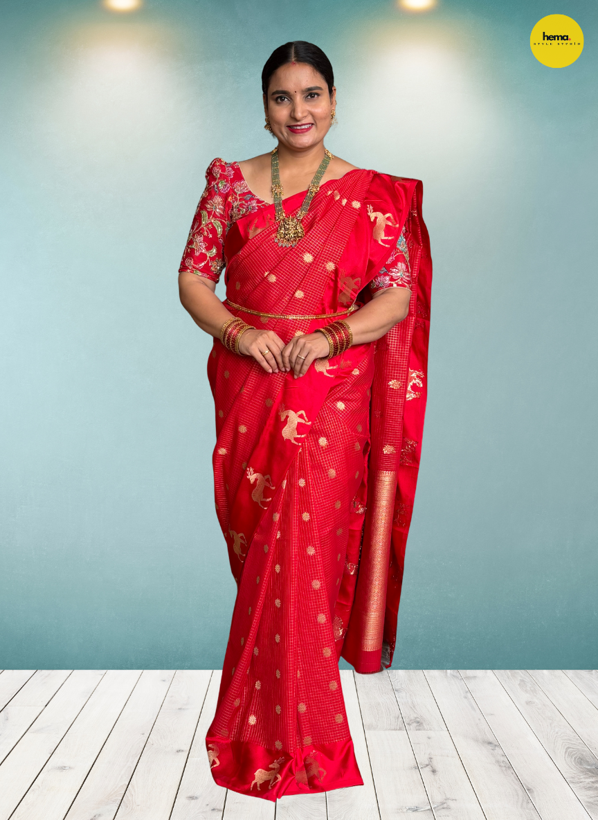 Crepe Satin Border (Deer Border)