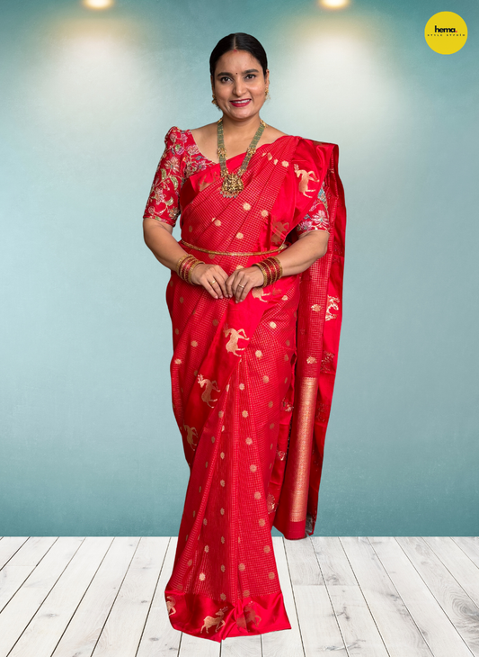 Crepe Satin Border (Deer Border)