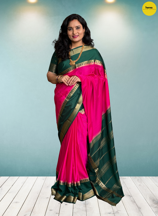 Semi Mysore Crepe (2D, Big Bentex Border)