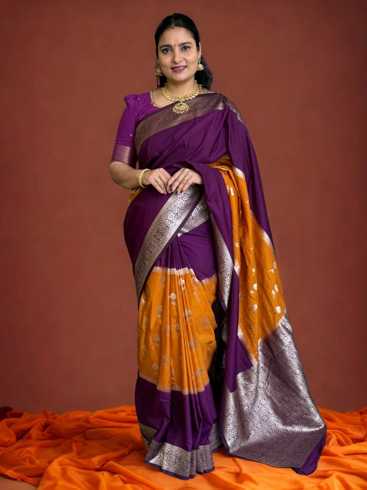 Dola Saree (2D Rose Motifs)