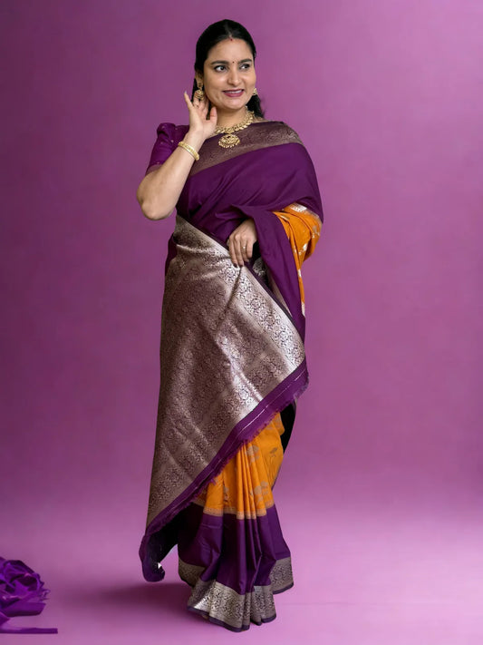 Dola Saree (2D Rose Motifs)